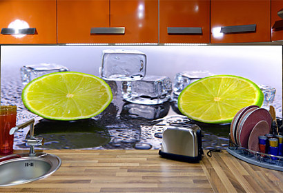 Fototapeta na kuchynskú linku - Lime nad Ice 371